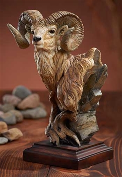 Level Headed - Bighorn Sheep Sculpture | Ram Statue