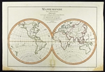 Vintage World Map - Guillaume De L'Isle,  Buache & Dezauche - 1819