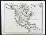 Old Map of the North America - Woodbridge 1843