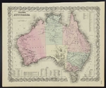Colton's Australia Map -  1860s