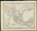 Colton's Mexico Map - 1860s