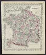 Colton's France Map - 1860s