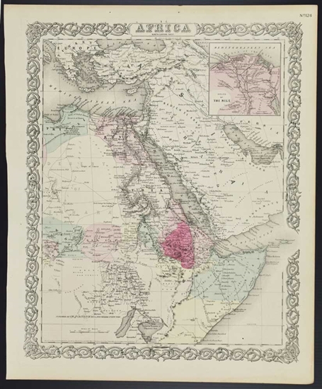 Colton's Africa Map - 1860s - North Eastern Sheet