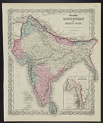 Colton's Hindostan or British India Map - 1860s