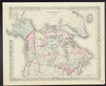 Northern America. British, Russian & Danish Possessions in North America - J.H. Colton 1860s