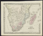 Colton's Africa Map - 1860s - Southern Sheet