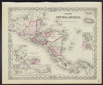 Colton's Central America Map - 1860s