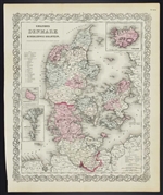 Colton's Denmark & Schleswig Holstein Map - 1860s