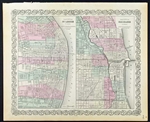 Antique Map of Chicago & St. Louis - Colton 1871