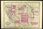 Johnson's Antique Map of California & Western Territories - 1866