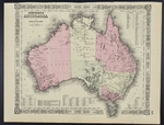 Johnson's Antique Map of Australia - 1864
