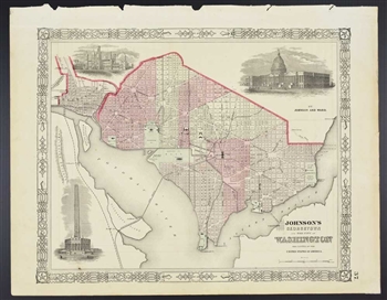 Johnson's Georgetown & City of Washington - 1872