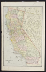 Antique Map of California - Cram 1888