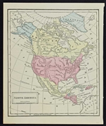 Antique Map of North America - Cornell 1856