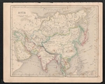 1845 Antique Map of Asia - Chambers