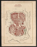 Plan of Ancient Jerusalem Map - Collins
