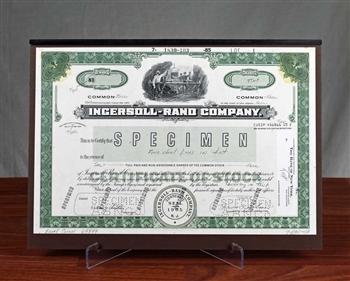 Ingersoll-Rand Company Production Proof Stock Certificate - Rare