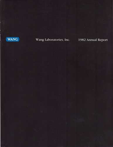 1982 Wang Laboratories Inc. Annual Report