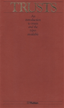 "Trusts" booklet by EF Hutton