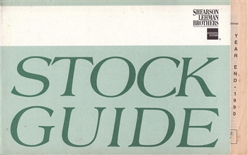 1990 Shearson Lehman Brothers Stock Guide