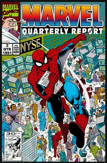 Spider-Man at the NYSE - 1991 Marvel Quarterly Report