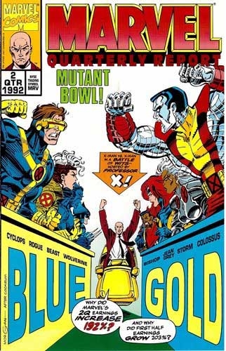 Marvel Quarterly Report - X-Men Mutant Bowl Cover 1992