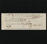 1789 Pay Table Note - Oliver Wolcott signed by Giles Curtis