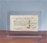 1781  State of Connecticut Note Signed by General Jedidiah Huntington