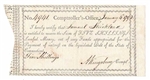 1792 Note Signed by Andrew Kingsbury