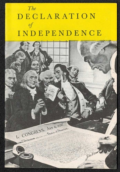 1956 Declaration of Independence- John Hancock Insurance Booklet