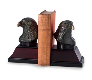 Bronzed Brass Eagle Bookends