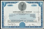 Schlumberger Limited Stock Certificate