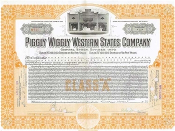 Piggly Wiggly Company Stock Certificate