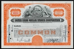 United Cigar-Whelan Store Corp Stock Certificate