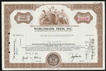 Worldmark Press, Inc. Stock Certificate - 1961