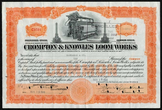 Crompton & Knowles Loom Works - 1944