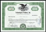 Technological Products Inc Stock Certificate
