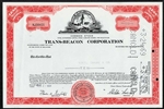 Trans-Beacon Corp Stock Certificate - 1960s