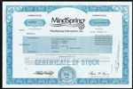 Mindspring  Stock Certificate - Rare