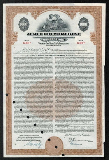 Allied Chemical & Dye Corp Bond - 1953