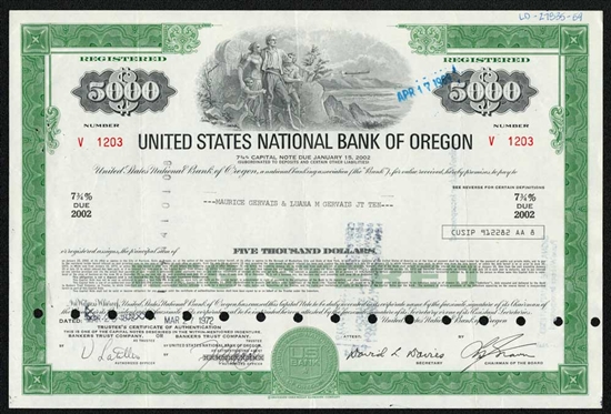 U.S. National Bank of Oregon - Now U.S. Bank