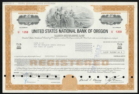 U.S. National Bank of Oregon - Now U.S. Bank