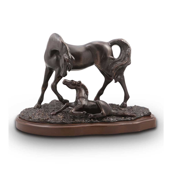 Horse and Colt Sculpture