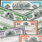 Old Oil & Gas Stock Certificate Set