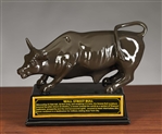 The Wall Street Bull Statue - Brown Finish - 3.5 Inch