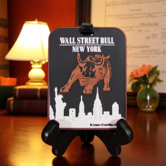 The Wall Street Bull Luggage Tag