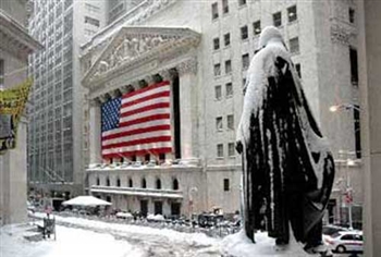 NYSE in Winter by Igor Maloratsky