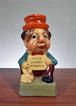 Stock Market Investor Coin Bank - Vintage