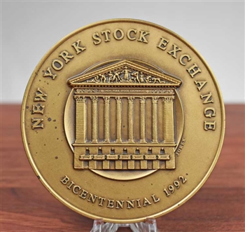 New York Stock Exchange Bicentennial Medallion - Coin
