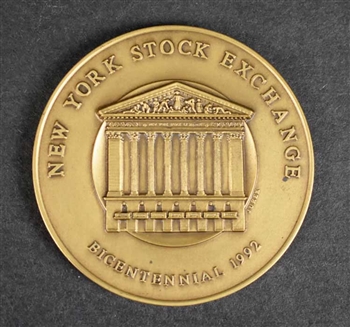 New York Stock Exchange Bicentennial Medallion - Coin
